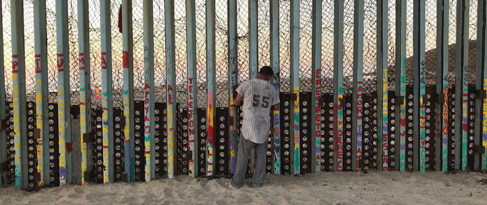 The border wall in Tijuana, Mexico.