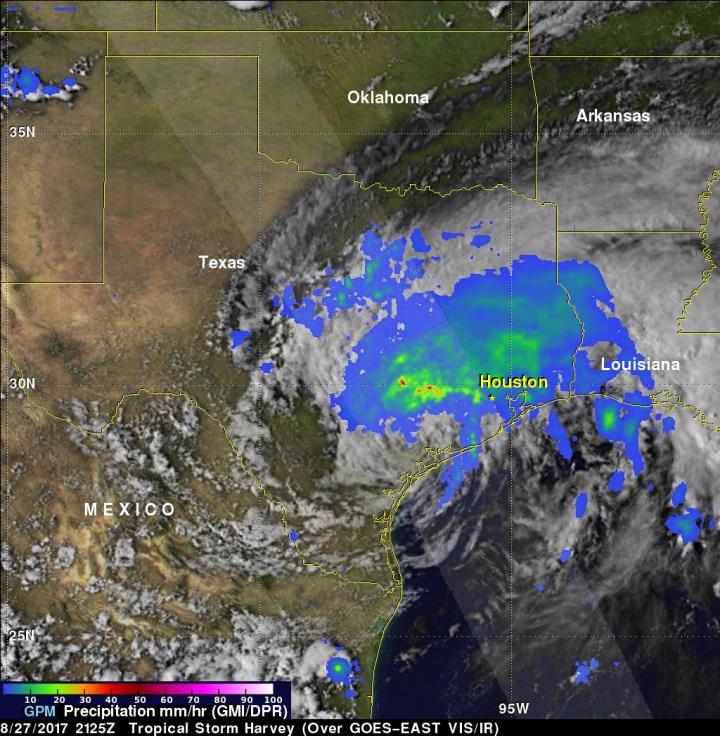 GPM Image of Harvey