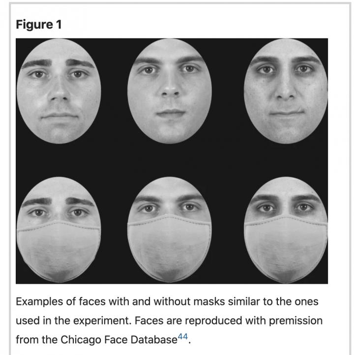 The COVID-19 pandemic masks the way people perceive faces