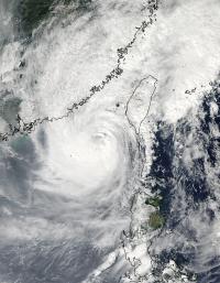 NASA MODIS Visible Image of Typhoon Megi