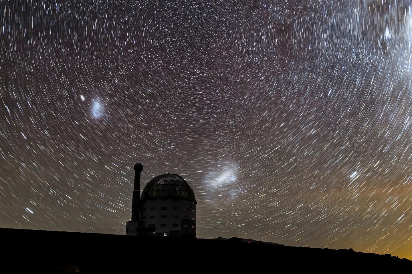 Magellanic Clouds Star Trails