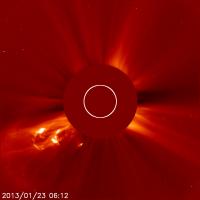 NASA's SOHO Sees the First of 2 Coronal Mass Ejections