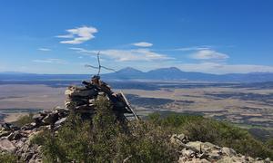 Spanish Peaks from a distance