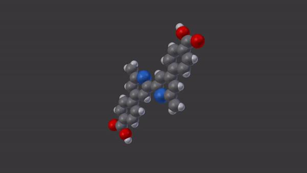 The Configuration of the Bipyridine Molecule Is Changed by Binding An Iron Atom