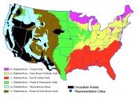 Map of Soil Type and Rabbit Production