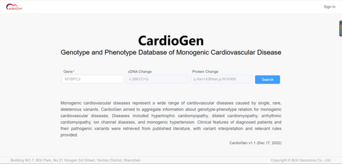 CardioGen - A Comprehensive Database