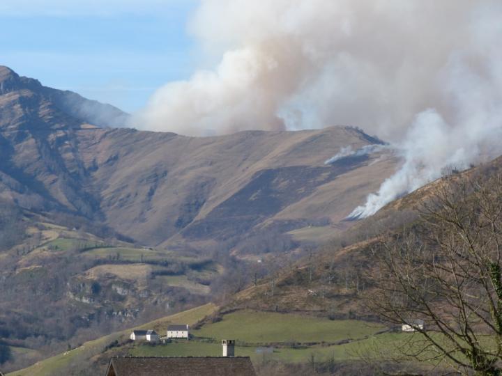 French Western Pyrenees Wildfire