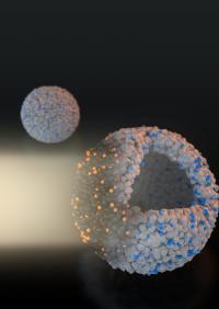 3D Image of TiO2 Ball Covered Single Copper Atoms