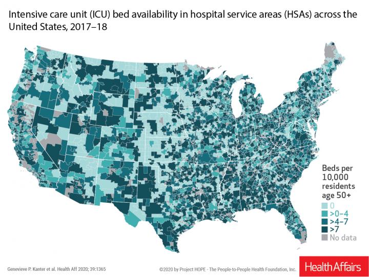 ICU Bed Availability in the United States