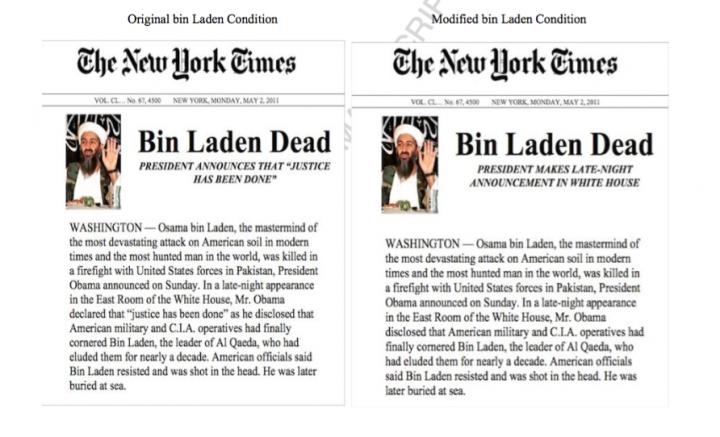 News Accounts of bin Laden's Death