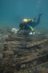 Ship Chassis as Discovered on the Seafloor