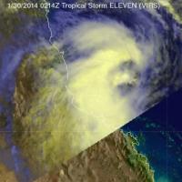 TRMM Animation of Tropical Cyclone Dylan