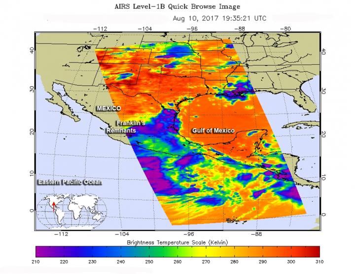 AIRS Image of Franklin