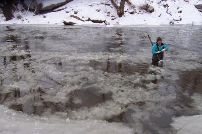 An NSF Graduate Student of Virginia Tech Collects her Samples