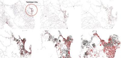 Map Data for Tacloban City in Different Zoom Levels Taken From Open-StreetMap