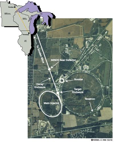 MINOS Map -- Path of Neutrinos