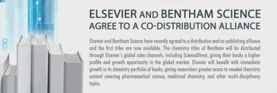 Elsevier and Bentham Science Agree to a Co-Distribution Alliance