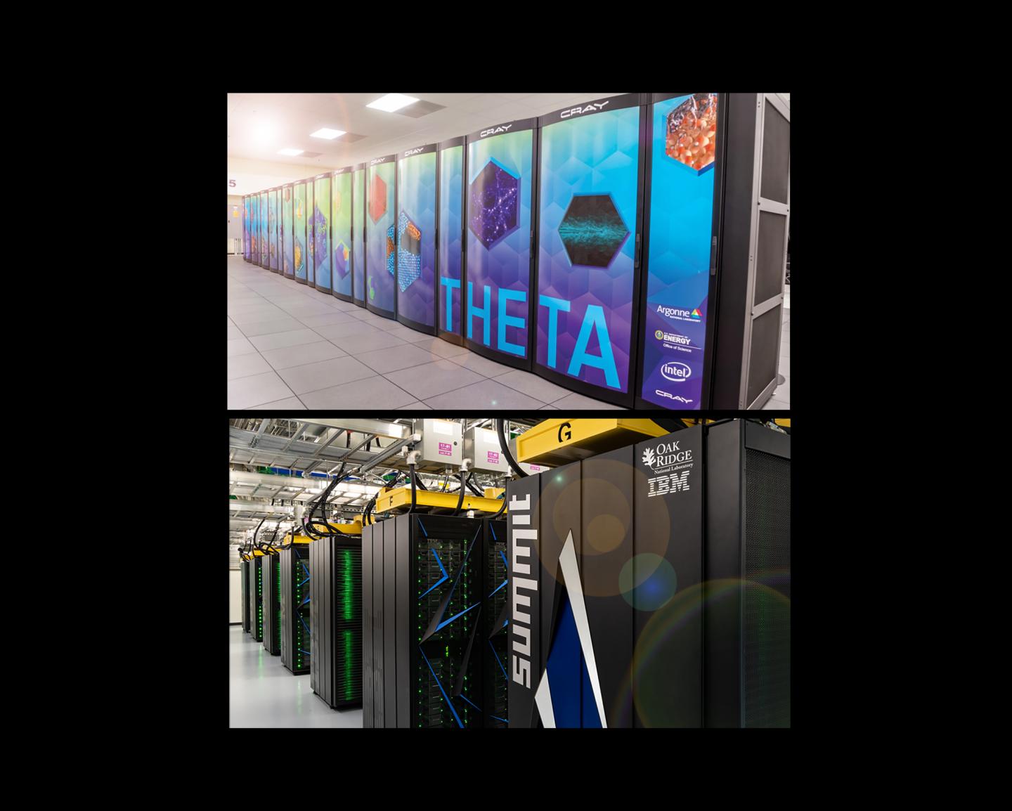 Supercomputers Theta and Summit