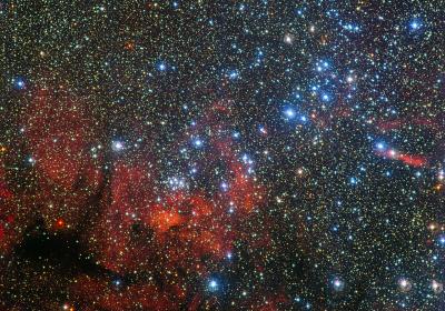 The Colorful Star Cluster NGC 3590