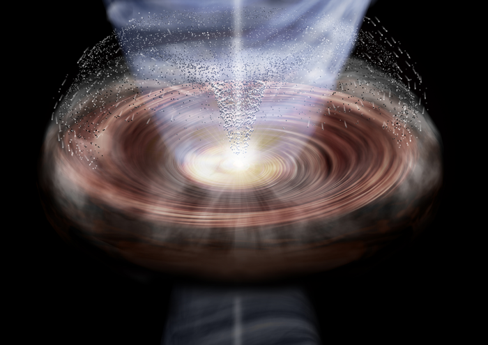Artist’s impression of the "Ashfall" in a protoplanetary disk