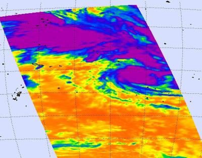 A NASA Infrared Look at Oli's Clouds