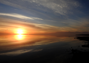 The current Salton Sea fills a fraction of the area once occupied by Lake Cahuilla