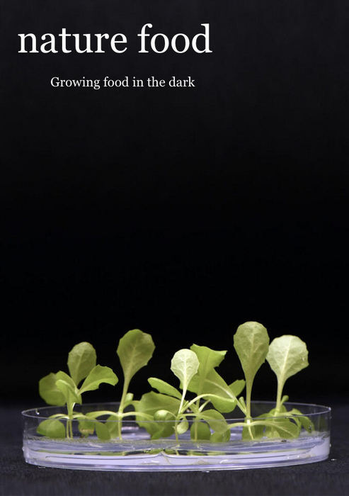 Growing food in the dark (Journal cover)
