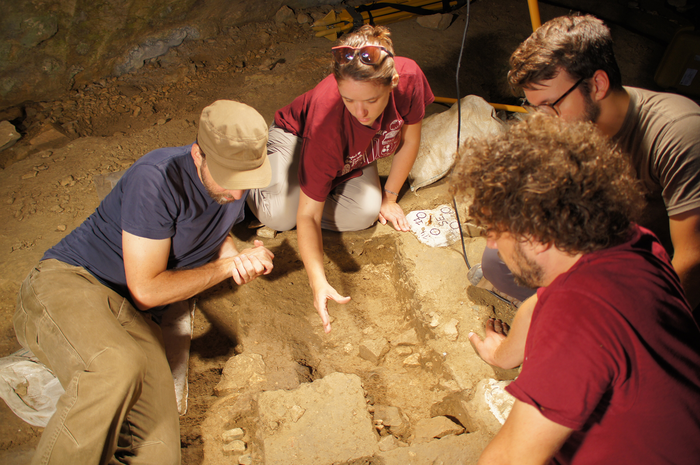 Jamie Hodgkins, lead researcher, and team