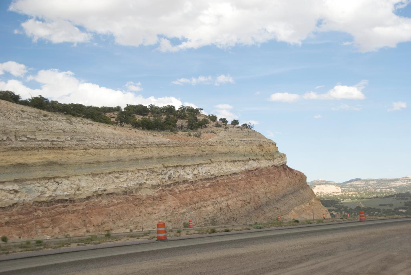Outcrop in Southeastern Utah's Carmel Formation