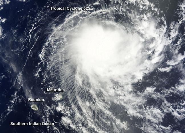 NASA's Terra Satellite View of New Tropical Cyclone 02S