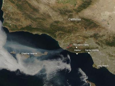 NASA's Aqua Satellite Sees California's Springs Fire