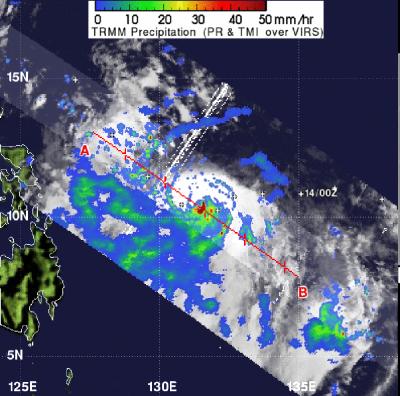 NASA's TRMM Satellite Shows Typhoon Guchol's Rainfall