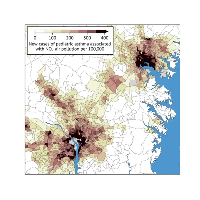 New Cases of Pediatric Asthma Linked to Nitrogen Dioxide