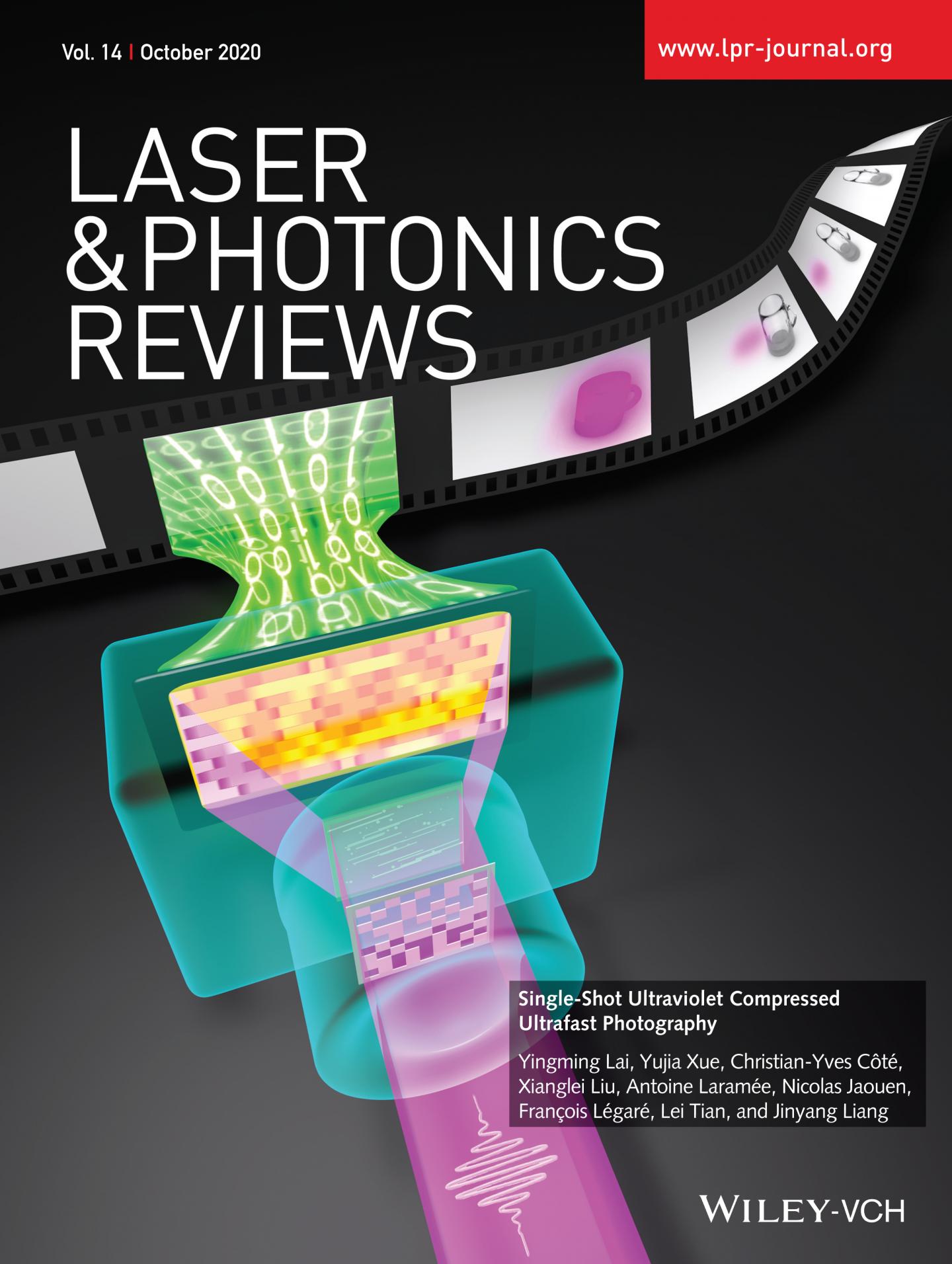 Couverture du 10e numÃ©ro du journal Laser & Photonics Reviews