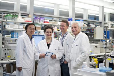 Drs. Jian-Guo Zhang, Mireille Lahoud, Peter Czabotar, and Ken Shortman, WEHI
