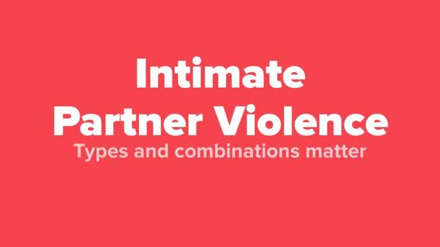 Combinations of intimate partner violence (IPV) and health