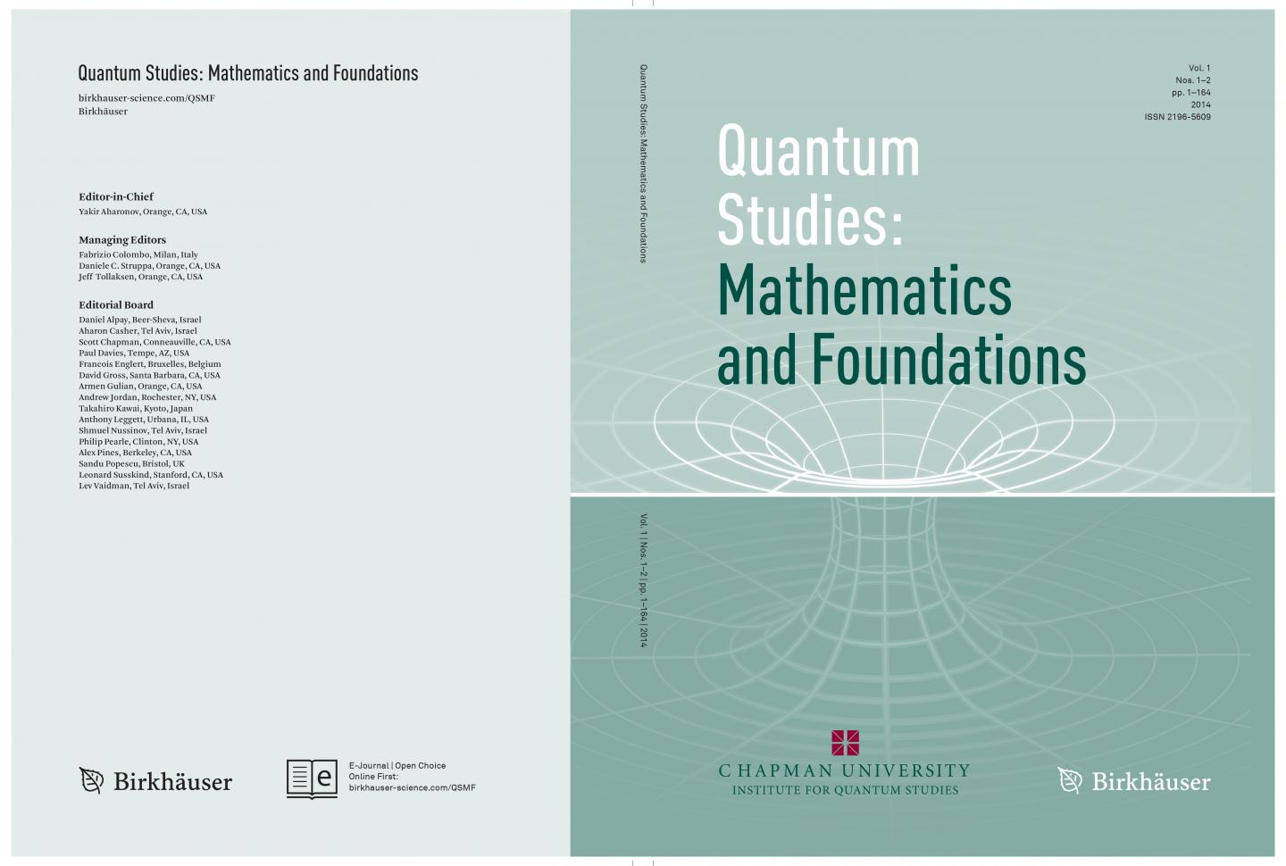 <i>Quantum Studies: Mathematics and Foundations</i> Journal Cover