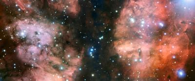 Close-up View of the War and Peace Nebula