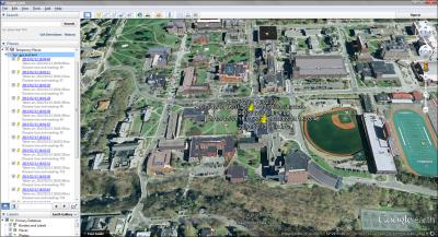 Map Generated Using Smartphone-Enabled GPS