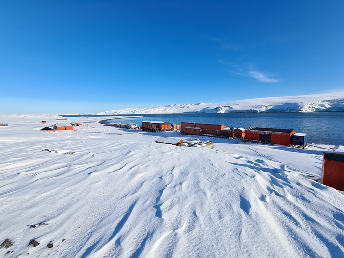 The Carlini base on King George Island (Antarctica)