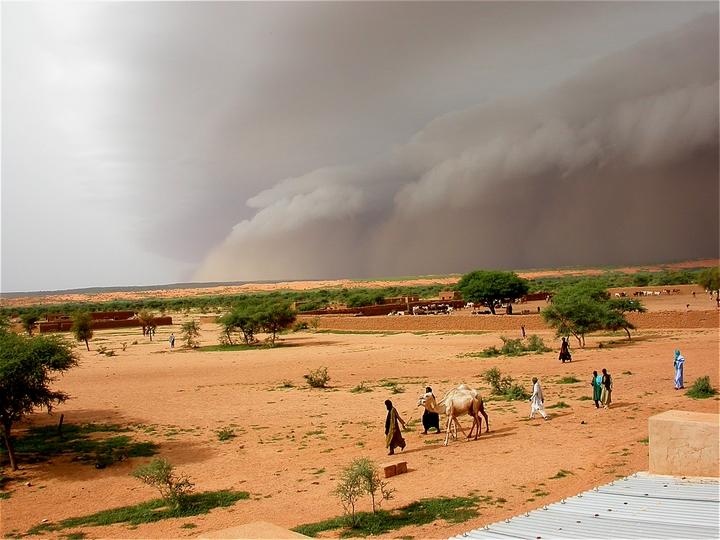 Dust storm in the Sahel