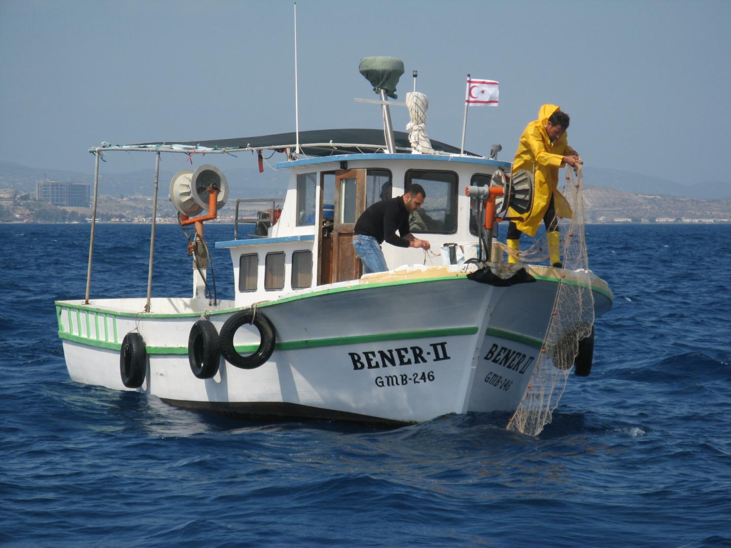 Fishermen off northern Cyprus