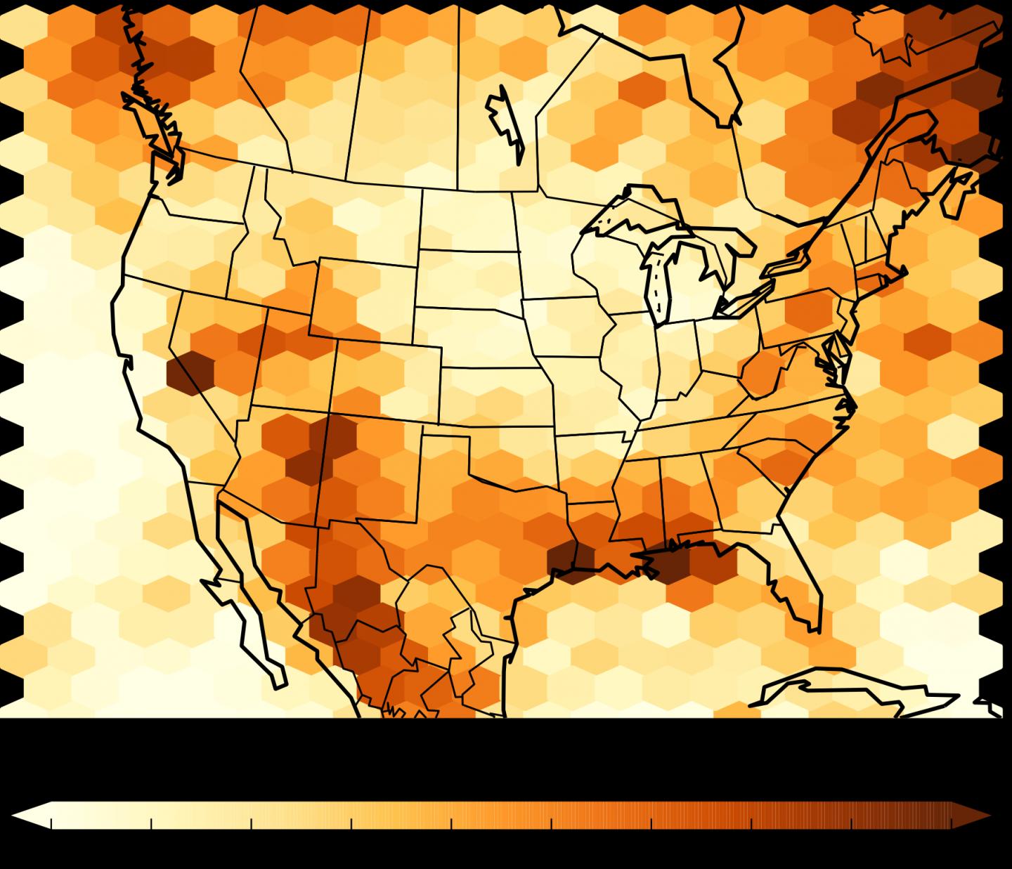 Increase in Summertime Extreme Precipitation Events