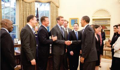 President Obama Meets with 2008 White House Fellows