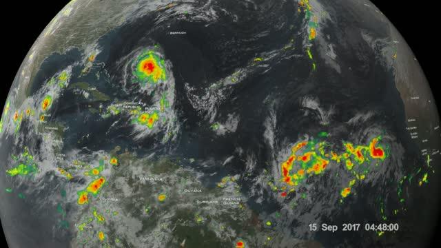 Satellite Analyzes Rainfall in Hurricanes Maria, Jose