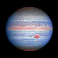 Jupiter in ultraviolet, visible, and near-infrared light