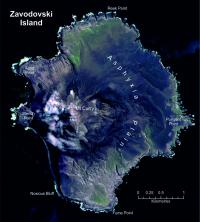 Satellite Image of Zavodovski Island