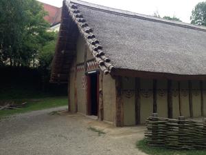 LBK Longhaus, typical LBK house,  reconstruction in the MAMUZ museum (Asparn/Zaya)