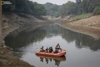 Water sampling on the Ganges River