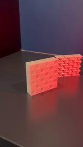 The team's double lattice structure (left) outperforms the standard re-entrant honeycomb design (right). Credit: RMIT University